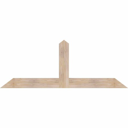 Ekena Millwork Portland Smooth Timber Gable Bracket, Douglas Fir, 72"W x 27"H x 3 1/2"D x 5 1/2"F, 9/12 Pitch GBW072X27X0406POR00SDF